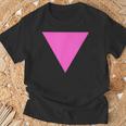 Gay Pride Upside Down Pink Triangle Tシャツ 高齢者への贈り物