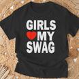 Girls Love Mywag シャツ おもしろい言葉 ガールズ Love Mywag Tシャツ 高齢者への贈り物