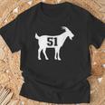Goat 51 GOATナンバーフィフティワンヤギ Tシャツ 高齢者への贈り物