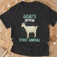 Goats Are Mypirit 動物ヤギ Tシャツ 高齢者への贈り物
