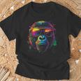 Gorilla Monkey グラフィック アニマルアート サングラス ゴリラ Tシャツ 高齢者への贈り物