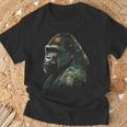 Gorilla モンキーアート 動物 Tシャツ 高齢者への贈り物