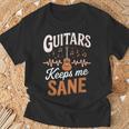 Guitars Keep Meane Pun Guitarists アコースティックギター Tシャツ 高齢者への贈り物