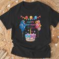 Happy Birthday To You ケーキとバルーンパーティー Tシャツ 高齢者への贈り物
