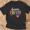 Happy Fri Yay Friday Lovers Teacher Fri Yay Weekend T-Shirt Gifts for Old Men