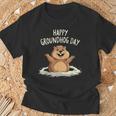 Happy Groundhog Day 2025 メンズ レディース キッズ Tシャツ 高齢者への贈り物