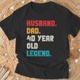Hombre De 40 Años De Edad De Husband Dad Para Él Camiseta unisex Regalos para ancianos