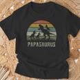 Hombre T-Rex Dino 3 Camisas Para Niños Rawr Grandpa Papasaurus Dinosaur Camiseta unisex Regalos para ancianos
