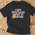 I Hope Both Teams Get Hit With A Meteor Lose メンズ レディース Tシャツ 高齢者への贈り物