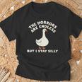 Horrors Are Endless But Itayilly Goose Friends ミームギフト Tシャツ 高齢者への贈り物