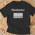 Humbucker ハムバッカー、クールなギタリストのギフト ギターピックアップグラフィック Tシャツ 高齢者への贈り物
