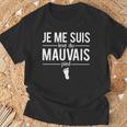 Humour Grincheux Je Meuis Levé Du Mauvais Pied Expression T-Shirt Cadeaux pour les vieillards