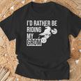 I'd Rather Be Riding My Grom Tシャツ 高齢者への贈り物