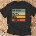 I'm Hiro Doing Hiro Things 面白い名言 Tシャツ 高齢者への贈り物