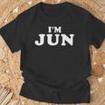 I'm Jun、My Name Is Jun、I Am Jun、パーソナライズ Tシャツ 高齢者への贈り物