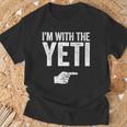 I'm With The Yeti お揃いのyetiコスチュームシャツ Tシャツ 高齢者への贈り物