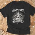 Illuminati New World Order イルミナティ新世界秩序デザイン、プロビデンスの目 Tシャツ 高齢者への贈り物