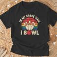 In Mypare Time I Bowl レトロ ボウリング ボウラー Tシャツ 高齢者への贈り物