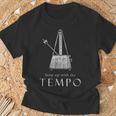 In Tempo Music Metronome テンポで-音楽-メトロノーム-指揮者-ミュージシャン Tシャツ 高齢者への贈り物