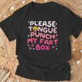 Inappropriate Please Tongue Punch Cringe Women T-Shirt Gifts for Old Men