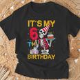 It's My 6Th Birthday Party ハロウィン スケルトン 誕生日 Tシャツ 高齢者への贈り物