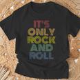 It's Only Rock And Roll ディストレスド ロック コンサート ヴィンテージ 70年代 Tシャツ 高齢者への贈り物
