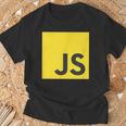 Javascript Js React AngularjsueJs NodeJs プログラマーオタク Tシャツ 高齢者への贈り物