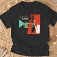 Jazz Music Player スイング バンド レトロ ヴィンテージ 70年代 Tシャツ 高齢者への贈り物