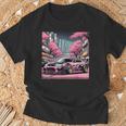 Jdm レトロ 和 ドリフト 車 東京 スカイライン 桜 Tシャツ 高齢者への贈り物