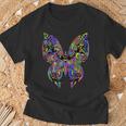 Joli Papillon Multicolore Coloré T-Shirt Cadeaux pour les vieillards