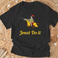 Jousting Joust Do It 中世の騎士tシャツ Tシャツ 高齢者への贈り物