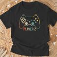 Jugador 1 Jugador 2 Pareja De Juegos A Juego Camiseta unisex Regalos para ancianos