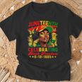 Junenth Celebrating Black Freedom 1865 African Women T-Shirt Gifts for Old Men