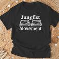 Junglist Movement ジャングルドラムとバスミュージックデザイン Tシャツ 高齢者への贈り物