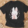 Kawaii Rabbit Drink バブルティー ウサギ ボバ Tシャツ 高齢者への贈り物