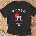 Kyoto Japón Bandera Japonesa Kyoto Palacio Imperial Recuerdo Camiseta unisex Regalos para ancianos