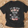 La Mejor Mami Del Mundo Español Mamá Floral Camiseta unisex Regalos para ancianos