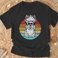 Lama Alpaca Gafas Deol Con Diseño De Alpaca Camiseta unisex Regalos para ancianos