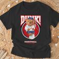 The Legend Teddy Bear Basketballlam Dunk Cool Basketball Tシャツ 高齢者への贈り物