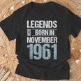Legends Were Born In November 1961 誕生日 Tシャツ 高齢者への贈り物