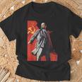 Lenin Forever ソビエト連邦 ソ連 ロシア レトロ ヴィンテージ ジャージ Tシャツ 高齢者への贈り物