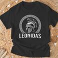 Leónidas Rey De Esparta Casco Espartano Antiguo Camiseta unisex Regalos para ancianos