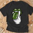 Lickmoke ウィードリーフパターン マリファナ420 大麻ポットギフト Tシャツ 高齢者への贈り物