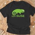 Linux Opensuse ラバーtシャツ タグライン&ロゴ オープンソースos Tシャツ 高齢者への贈り物