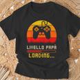 Livello Papà Loading Uomo Futuro Papà Retro Gamin G Maglietta Regalos para ancianos