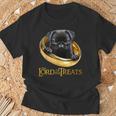 Lord Of The Treats 御馳走の主-クリスマスのための面白い黒いパグ犬 Tシャツ 高齢者への贈り物