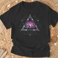 Lotus Floweracred Geometry Yoga Meditationpiritual Zen Tシャツ 高齢者への贈り物