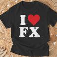 I Love Fx イニシャル I Heart FX 名前 F X Tシャツ 高齢者への贈り物