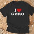 I Love Goro 私は愛する Goro Tシャツ 高齢者への贈り物