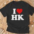 I Love Hk Heart Hong Kong Tシャツ 高齢者への贈り物
